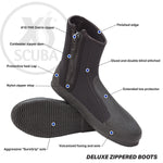 Load image into Gallery viewer, XS Scuba 5mm Deluxe Zipper Dive Boots
