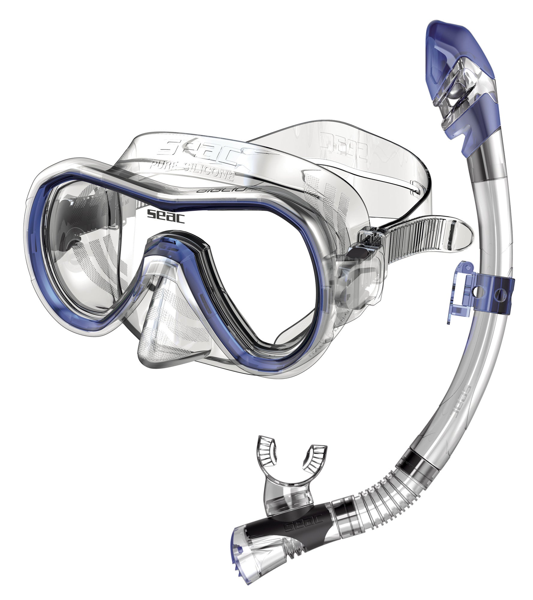 Seac Giglio Dry Mask/Snorkel Set - Medium