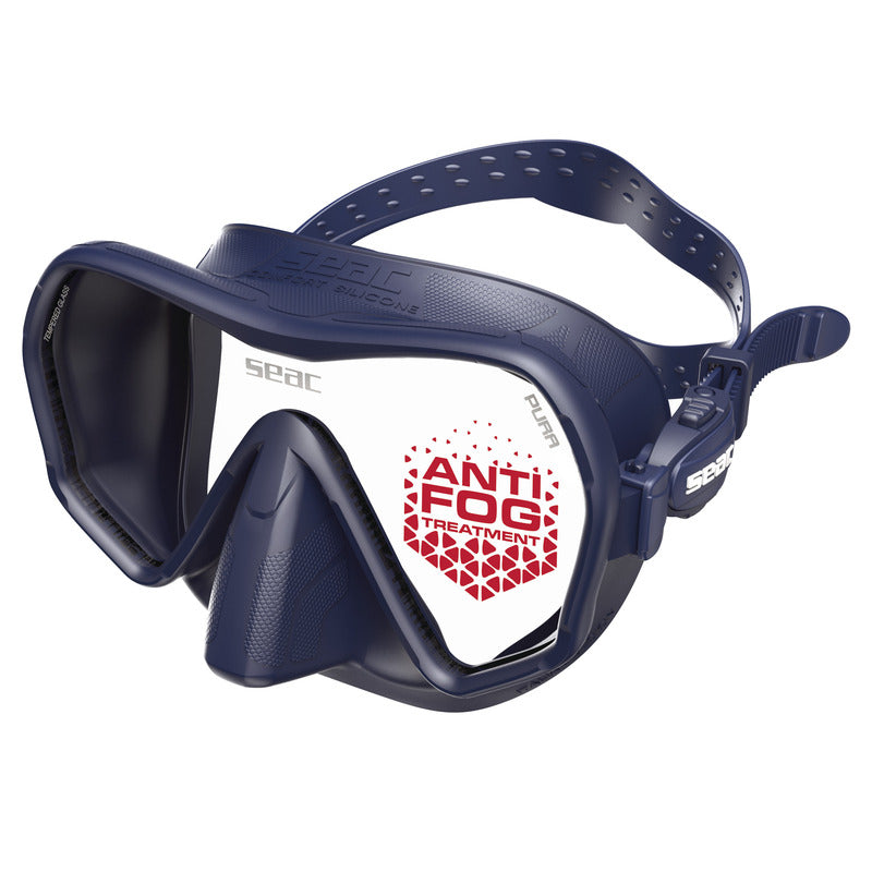 anti fog diving goggles Seac Pura Anti-Fog Mask, Blue